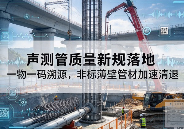 贡井声测管质量新规落地，一物一码溯源，非标薄壁管材加速清退